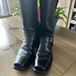 Frye Black Harness Boots Size 9 Women’s Used $150